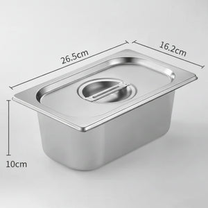 Bac à Condiments en Inox – Boîte Alimentaire Professionnelle | L’Art du Bar