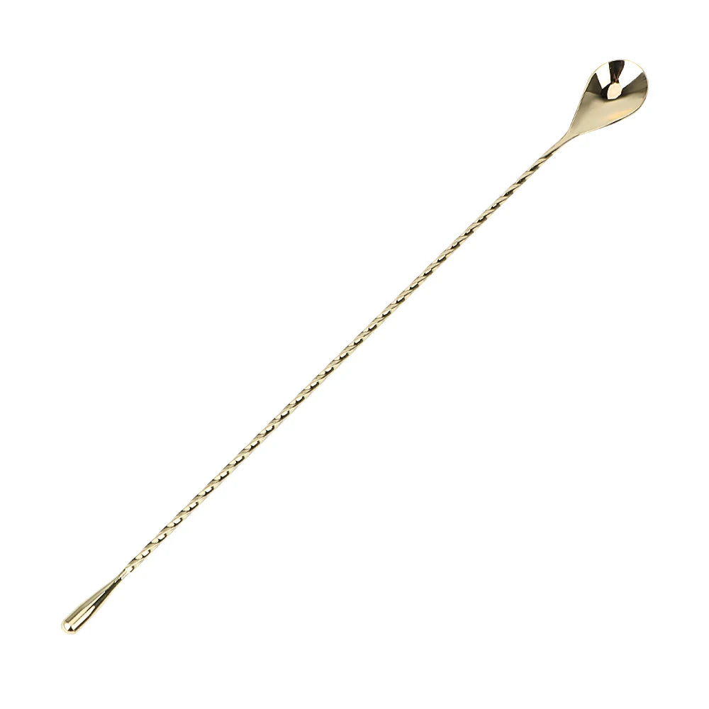 Cuillère à Cocktail Inox 30cm ou 40cm – Mélange Professionnel 4 Coloris | L’Art du Bar