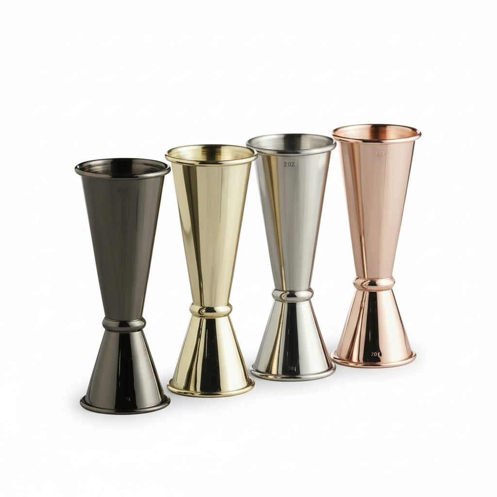 Doseur Jigger Inox 30/60mL – Double Mesure Précise pour Cocktails | L’Art du Bar