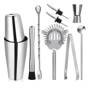 Kit Cocktail en Inox 3 à 11 Pièces – Set Barman Complet & Élégant | L’Art du Bar