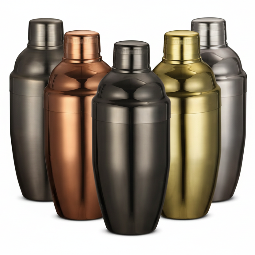 Shaker Cobbler Inox 500mL avec Filtre Intégré – 5 Coloris | L’Art du Bar