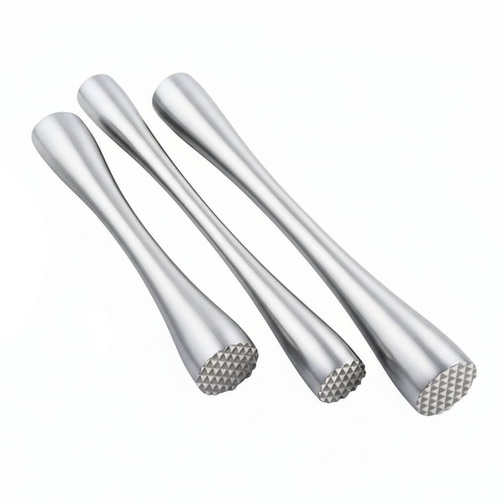 Pilon à Cocktail en Inox 20cm ou 26cm – Muddler Professionnel | L’Art du Bar