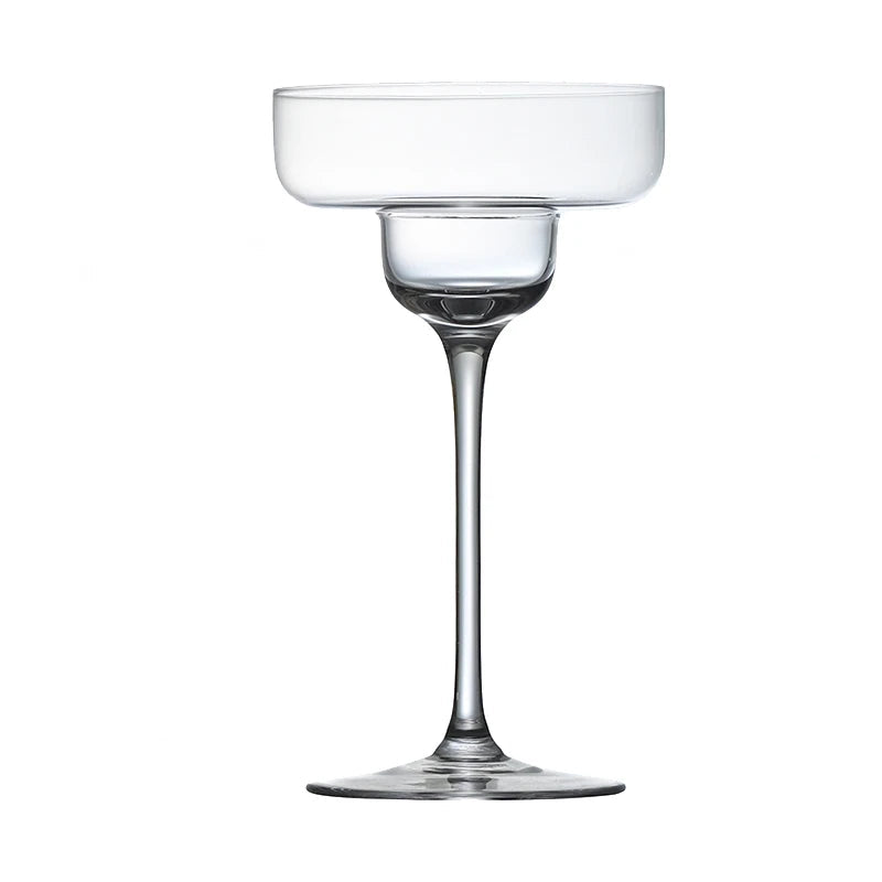 Verre à Cocktail à Pied en Verre Soufflé 125mL à 240mL – Élégance Cristalline pour Bar & Mixologie | L’Art du Bar