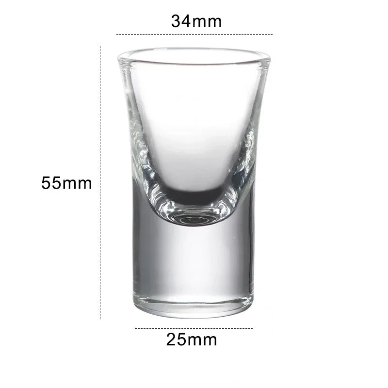 Lot de 6 Verres à Shot 15mL en Verre – Élégance & Précision pour Spiritueux | L’Art du Bar