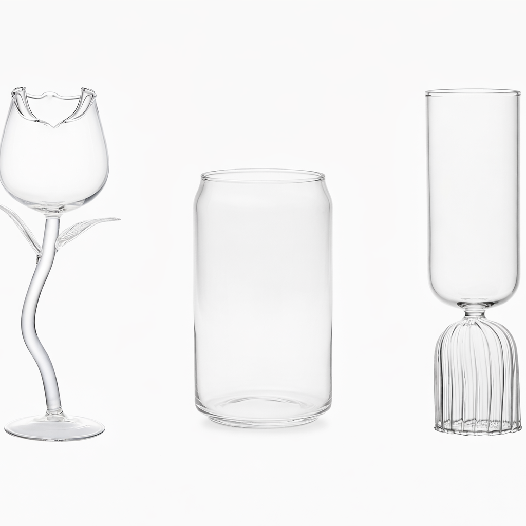 Verre à Cocktail Original en Verre – Design Créatif Élégant | L’Art du Bar